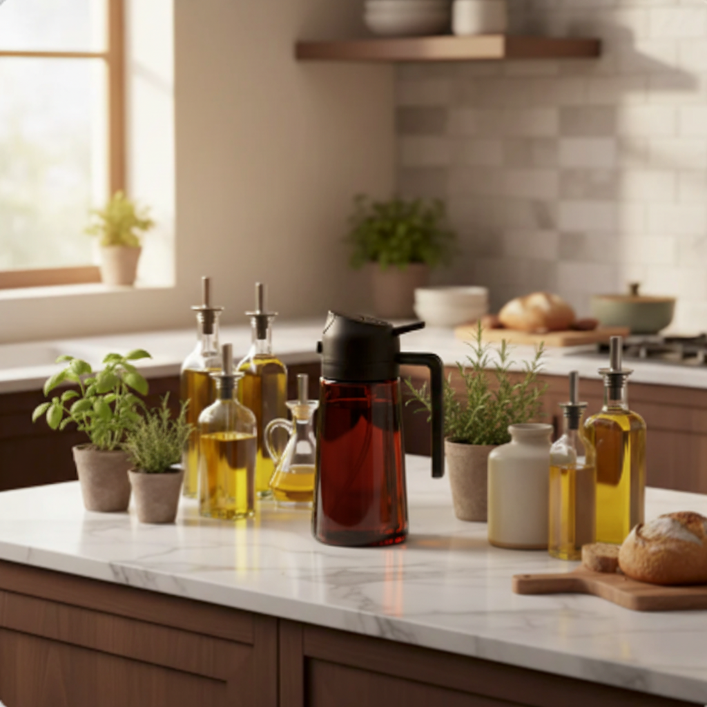 Charcoal Black Oil Sprayer Bright Kitchen